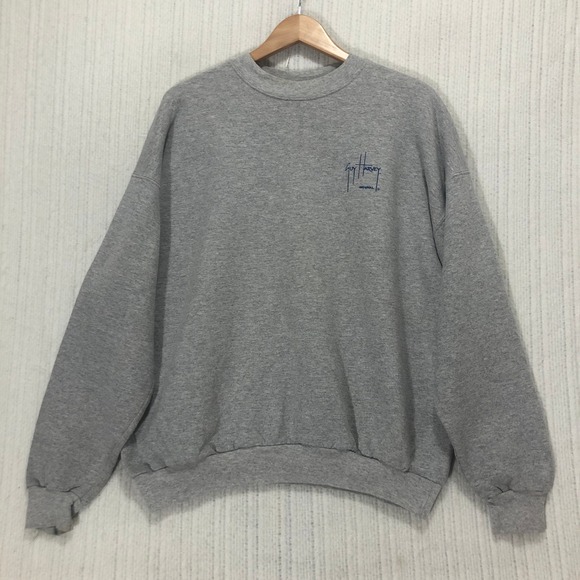 Guy Harvey Marlin Fish Graphic Sweatshirt XL Crewneck Pullover‎ Gray - Picture 5 of 8